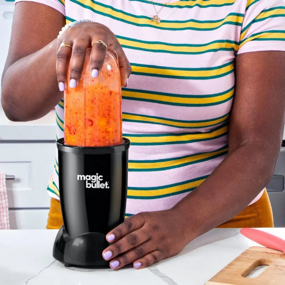 Nutribullet Magic Bullet Starter Kit All in one Food Processor and Blender 02227 Black